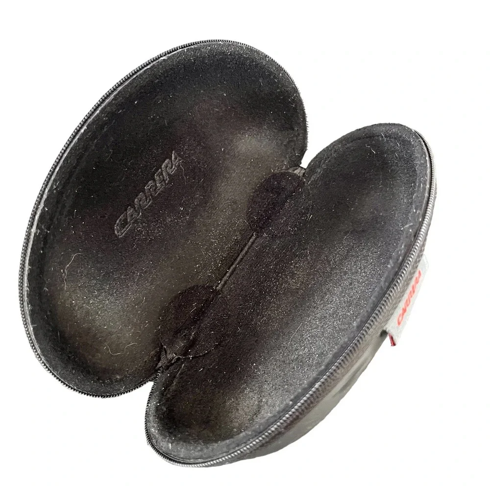 Carrera Eyeglasses Sunglasses Case Black Hard Shell Zip Travel Protective Case